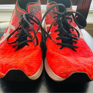 ASICS Men's Hyper Speed Running Shoes, 11, Sunrise RED/White
